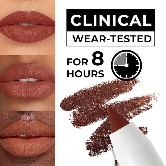 Lamel Gel Lip Liner Pencil - Chilli - 2-in-1 Waterproof Lip Liner - 8-Hour Wear, Creamy Texture, Sharpenable, High Pigment - Provides Smooth Finish or Full Coverage - N.413