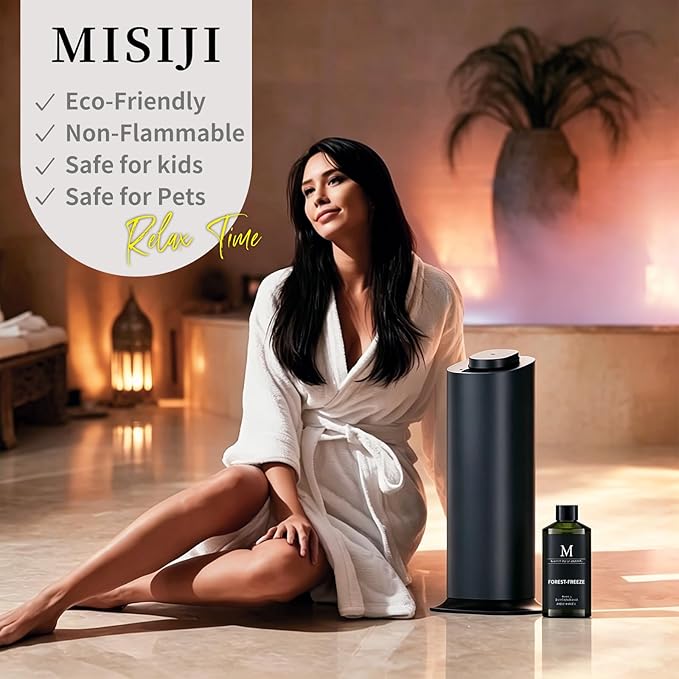 Hotel Collection Diffuser Oil- 6.76 Fl Oz/200ML-Forest-Freeze,Luxury Essential Oils for Diffuser Refill & Machines,Bigger Bottle, Bolder Aroma, Longer Lasting