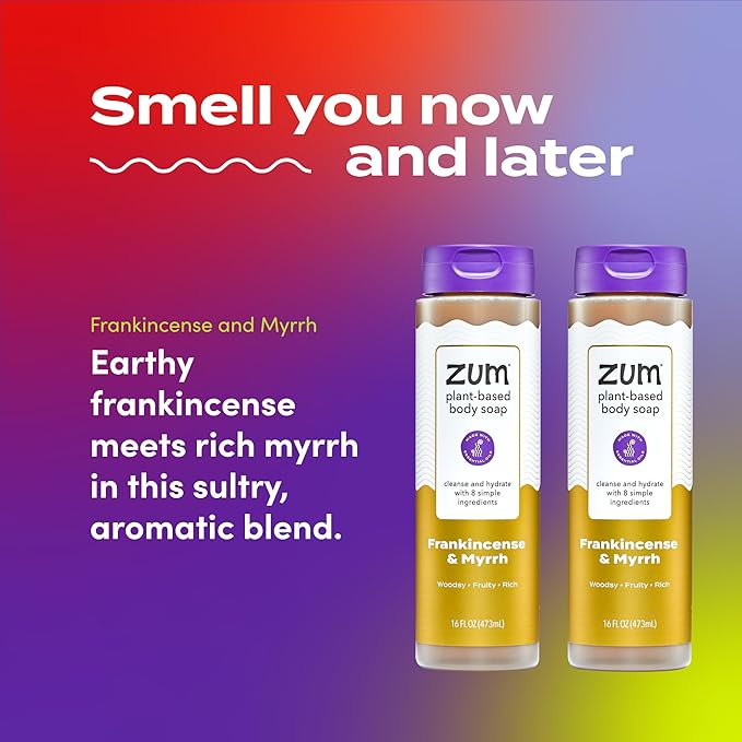 Zum Body Soap - Frankincense & Myrrh - 16 fl oz (2 Pack)