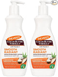 Palmer's Cocoa Butter Formula Retexture & Renew Exfoliating Body Lotion for Rough & Bumpy Skin, Triple Action Moisturizers + AHAs, Pump Bottle, 13.5 Ounce (Pack of 2)