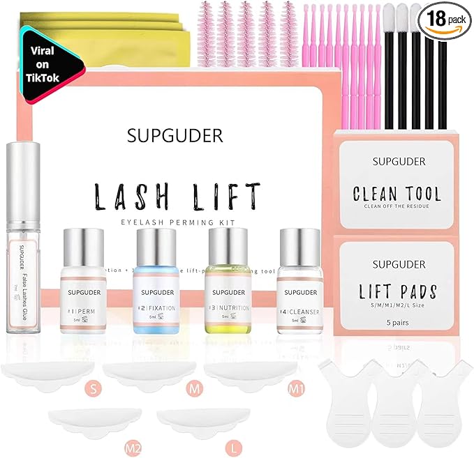 2026 Upgraded Lash Lift Kit for Perming,Curling and Lifting Eyelashes |Semi-Permanent Salon Grade Supplies for Beauty Treatments,Includes Eye Shields,Pads and Accessories