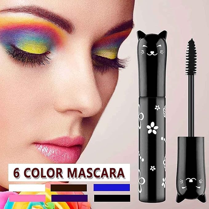Purple Mascara For Eyelashes Waterproof Volume Length Voluminous Natural Hypoallergenic Colored Volumizing Lengthening Curling Defining Halloween Party Stage Use