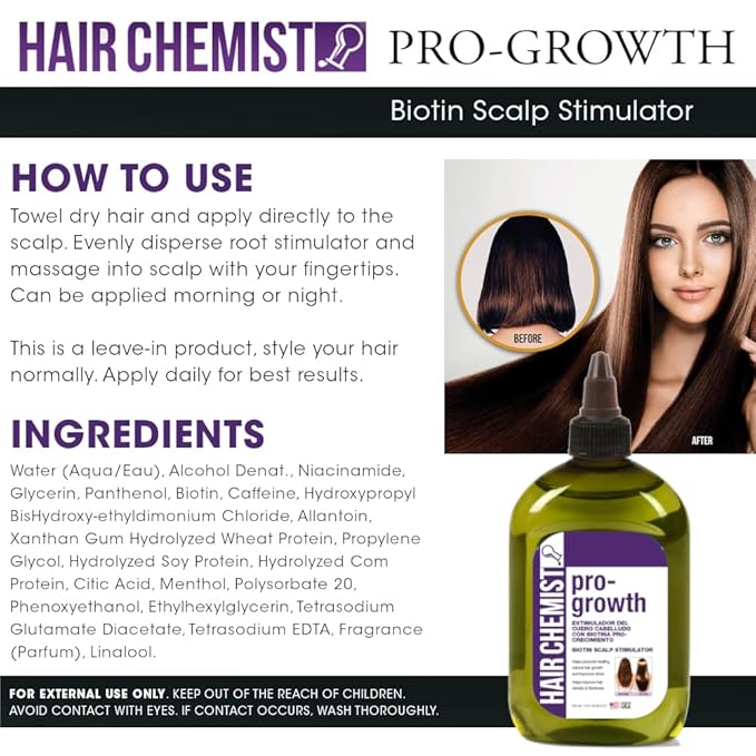 Hair Chemist Pro-Growth Scalp Stimulator with Biotin 7.1 oz.