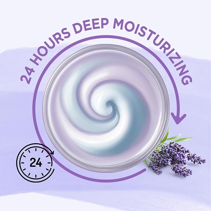 Lavender Whipped Body Butter, Natural Whipped Shea Butter for Women Dry Skin, Lavender Scent Body Care, Gentle Hydration with Long Lasting Moisture 6.8 floz