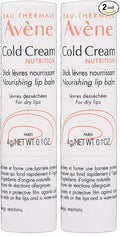 Avène Cold Cream Nutrition Nourishing Lip Balm,0.1 Ounce,(Pack of 2)