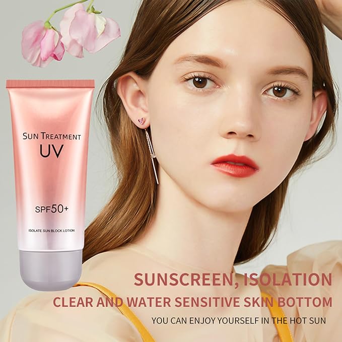 Sunscreen Lotion SPF 50 PA++++ Broad Spectrum UVA/UVB Protection, Lightweight Non-Greasy, Face & Body Sun Cream for All Skin Types
