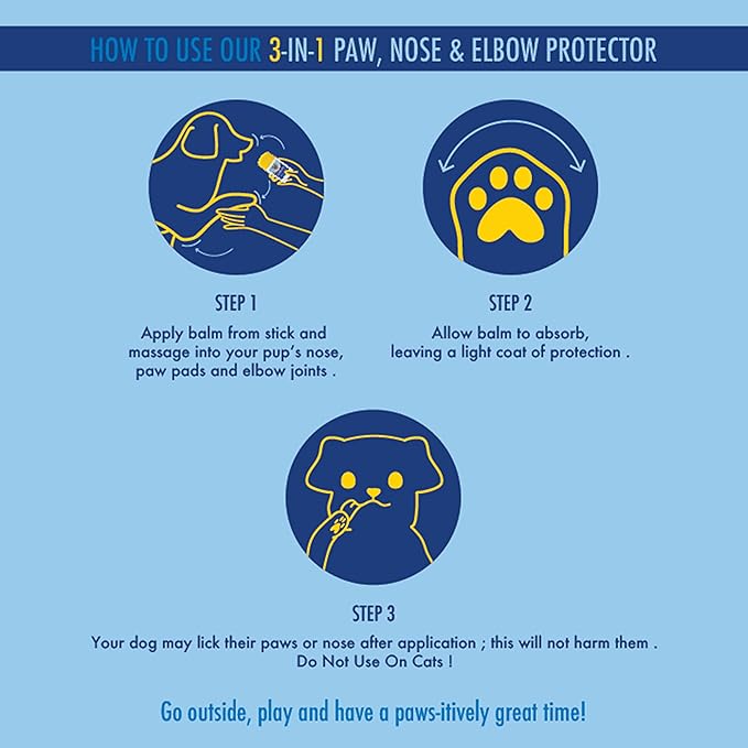 Banana Boat Nose, Paw & Elbow 3-in-1 Sun Balm Sun Protector for Dogs, 1.37 oz.