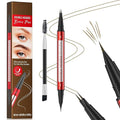 Eyebrow Pencils for Women - Eyebrow Pen with Dual-Brush-Tip & Curved Tip for Precise Hair-Like Strokes, Natural Fuller-Looking Brows for All Brow Types, Last All-Day (LIGHT BROWN)