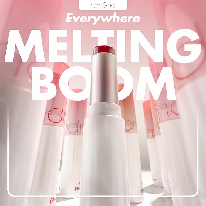 rom&nd Glasting Melting Balm Trio | Hydrating Lip Balm Set for Crystal Shine & Vivid Daily Colors | Non-Sticky, Gentle Formula for Plump, Dewy Lips | #05 Nougat Sand, #06 Kaya Fig, #07 Mauve Whip