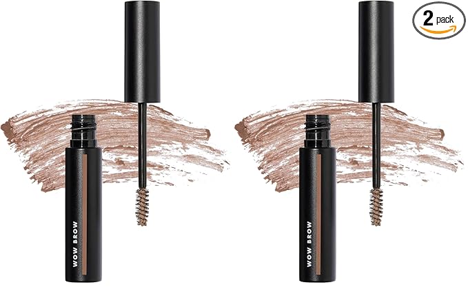 e.l.f. Cosmetics Wow Brow Gel, Taupe | Fiber-Infused | 0.12 Ounce | Pack of 2