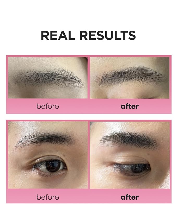 RUBY VIBE CO Brow Grip Clear Styling Gel, Lightweight Formula, Natural Finish, Long-Lasting Hold, Precision Applicator, Flake-Free, Water-Based, 0.34 Fl.oz (10ml)