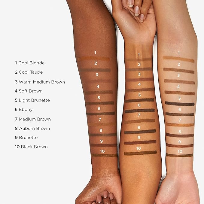 JOAH Dual-Ended Eyebrow Pencil - Brow Down To Me Ultra-FIne Tip Precision Brow Pencil with Built-In Spoolie Brush for Flawless Brows, Smudge-Proof, Water-Resistant, Cool Taupe (Pack of 2)
