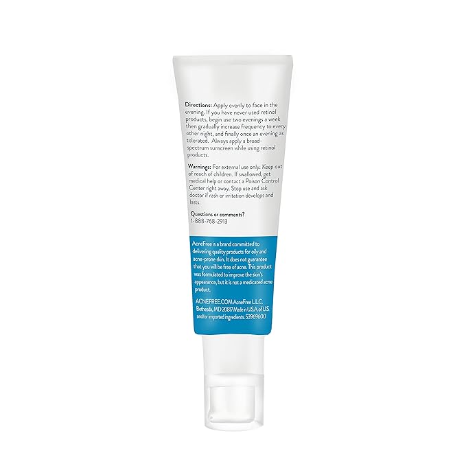 AcneFree Retinol Blemish Mark Resurfacing Serum with Hyaluronic Acid, and Niacinamide | Helps to Reduce the Appearance of Acne Marks | Redness Control | 1 Ounce