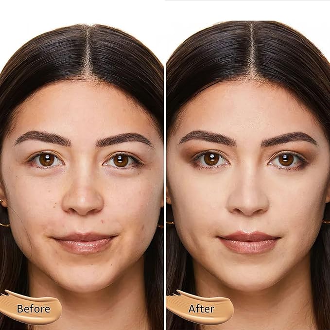 Cushion Foundation Concealer for Older Women, Face Makeup Powder Foundation for Mature Skin, CC Cream Tattoo Cover up Easily Create A Lightweight Natural-looking Base, Natural Color