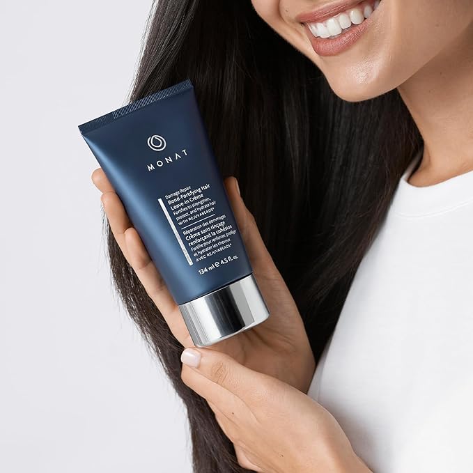 MONAT Damage Repair Bond-Fortifying Hair Crème – Leave-in Crème Conditioner Refreshing Neroli and Orange Flower Fragrance – Enhances Shine and Texture – No Frizz in Humid Conditions
