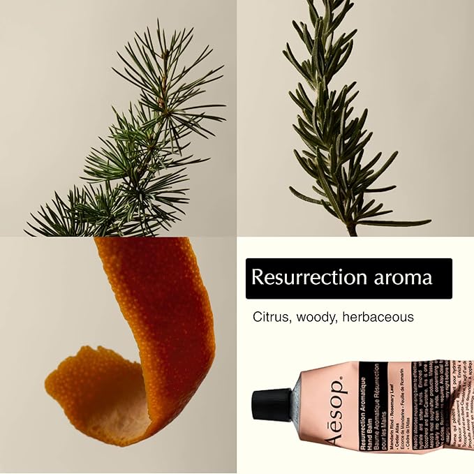 Aesop Hand Balm Set – Resurrection, Reverence & Eleos Hand Cream Trio– Deeply Nourishing Botanical Hand Care with Citrus, Woody & Herbaceous Aromas | 2.4 oz each Travel Size