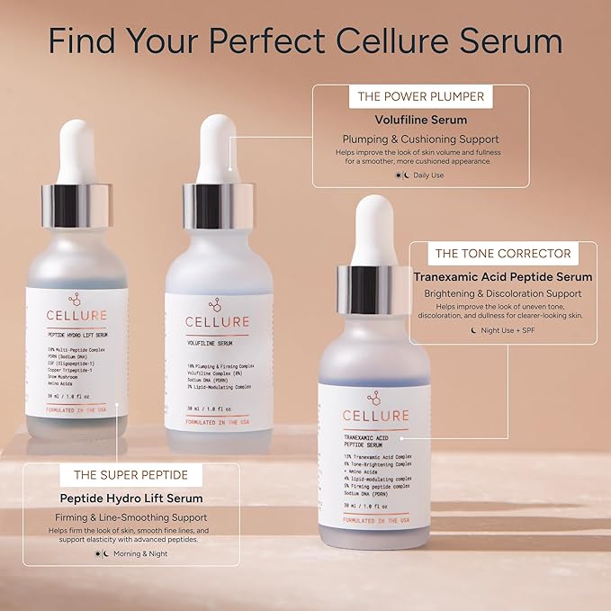 Peptide Hydro Lift Serum – Multi Peptide Firming & Smoothing Face Serum with EGF Growth Factors, Copper Peptides & Hyaluronic Acid, 1.0 fl oz (30 mL)