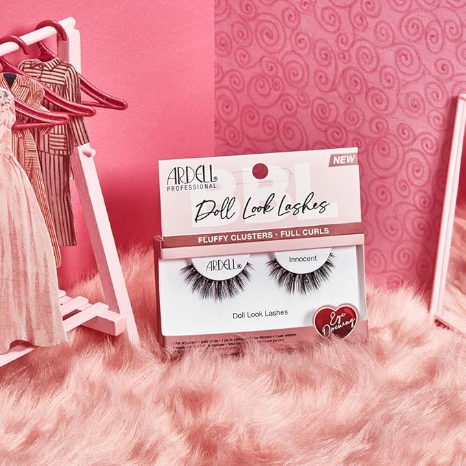 Ardell Doll Look Lashes - Innocent, Natural Volume, Comfortable Wear False Eyelashes for Everyday & Special Occasions, 4-Pack