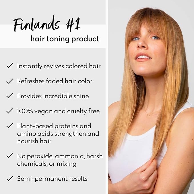 FOUR REASONS Color Mask, Latte (27 Colors) – Hair Gloss & Color Depositing Conditioner – Semi Permanent Hair Toner for Color-Treated Hair Color For Women – Vegan & Cruelty-Free – 6.76 fl oz