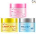 3 Sets Remover Wipes, with Turmeric & Salicylic Acid, Exfoliating Face Cleansing Pads for Hydrating, Moisturizing & Calming for Sensitive Skin