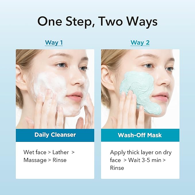Hyaluronic Aquaporin Pack Cleanser, Hydrating Gentle Face Wash for Dry & Sensitive Skin, Korean Skincare, 5.07 fl oz / 150 ml