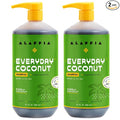 Alaffia Shampoo, EveryDay Coconut 2-Pack – Purely Coconut Shampoo with Coconut, Ginger & Coffee Extracts for Clarifying Normal to Dry Hair, 32 Oz Ea