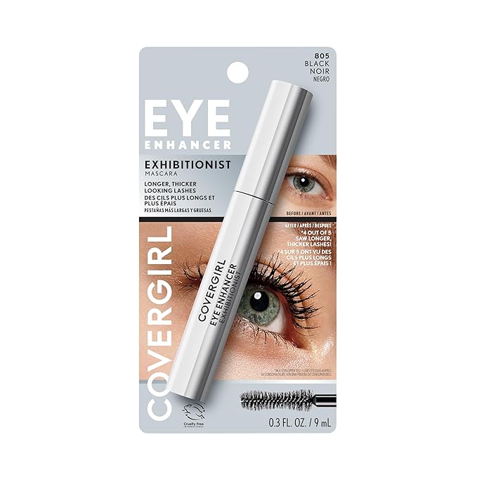 COVERGIRL Eye Enhancer Exhibitionist Mascara 805 Black 0.3 fl oz (Packaging May Vary)