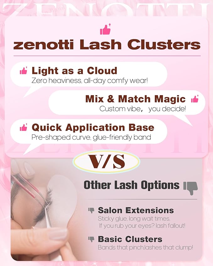 Bunny Lash Clusters Manga Eyelash Clusters Wispy Cluster Eyelash Extensions Anime Fairy Individual Lashes Cluster with Spikes Wet Look Lash Extensions 8-16mm by zenotti