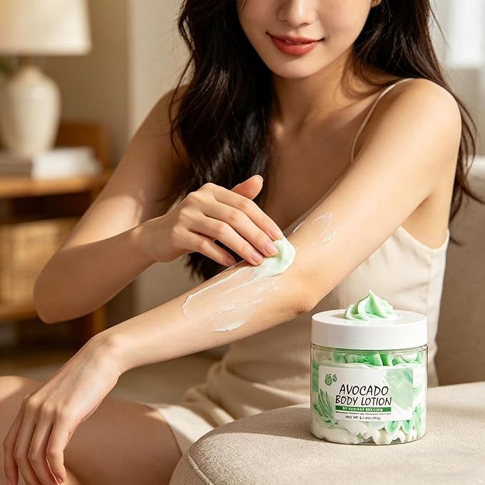 Lightweight Daily Body Moisturizer 180g – Soft Texture, Pleasant Scent for Normal Skin Avocado One Size