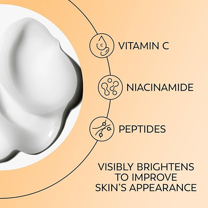 Olay Brightening Eye Cream with Vitamin C, Fragrance-Free Hydrating Under Eye Cream for Dark Circles and Dull Skin, Lightweight Eye Cream with Peptides and Vitamin B3, 0.5 oz