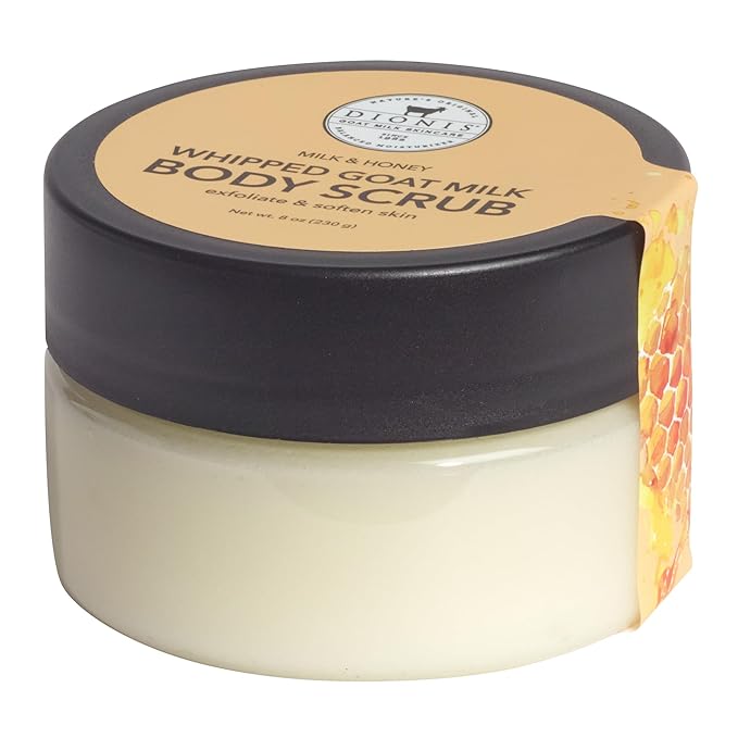 Dionis Goat Milk Whipped Body Scrub Milk & Honey 8oz (Pack of 1)