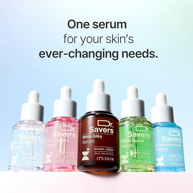 Dr. Savers PDRN Revital Face Serum, 1.01 Fl Oz, Rejuvenating Skin Barrier & Firming Care with Mugwort-Derived PDRN Face Serum, Ceramide & PHA, Healthy Glow, Personalized Korean Skincare
