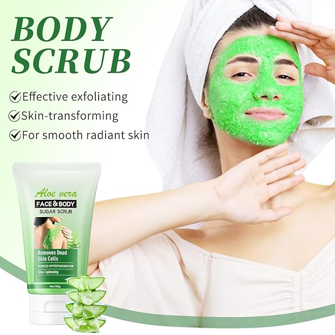 KP Bump Eraser Foot & Body Scrub Keratosis Pilaris Aloe Vera Treatment, Deeply Exfoliates for Hydrated & Nourished Skin Cleanser, Keratosis Pilaris Exfoliator for Dullness, and Pores