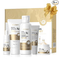 Snail Skin Care Set with Red Ginseng - 5PCS Korean Skin Care Set with Facial Cleanser, Toner, Serum, Eye Cream & Face Cream - Moisturizing and Smoothing Skin - Skincare Gifts for Women Teen Girls