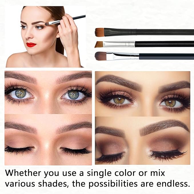 2PCS Naked Eyeshadow Palette Makeup Set with Brush,Natural Flawless Eye Shadow Palette Makeup,Highly Pigmented Neutral Nude Eye Shadow Palette,Waterproof Matte Eyeshadow Palette