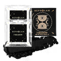 BEPHOLAN 2 Pcs Single Matte Black Eyeshadow Palette,Cake Eyeliner Powder Goth Makeup Eyeshadow, Black Gothic Vampire Blood Makeup,Black Rose