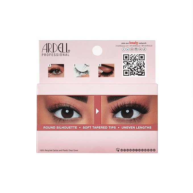 Ardell Doll Look Lashes - Innocent, Natural Volume, Comfortable Wear False Eyelashes for Everyday & Special Occasions, 4-Pack