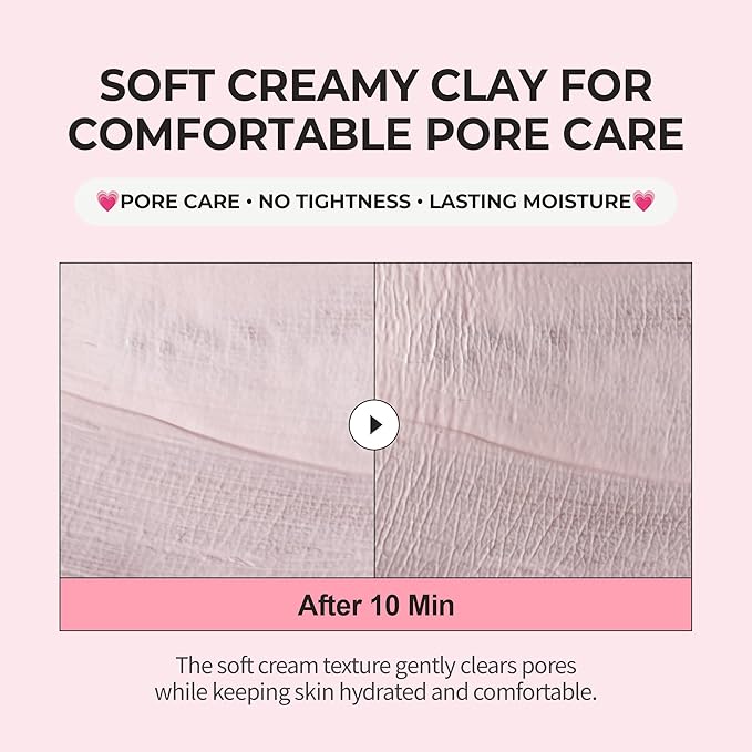 Pink Berry Clay Mask 70g – 10 Berry Complex, Deep Cleansing & Pore Care Wash-Off Facial Mask for Smooth, Radiant-Looking Skin