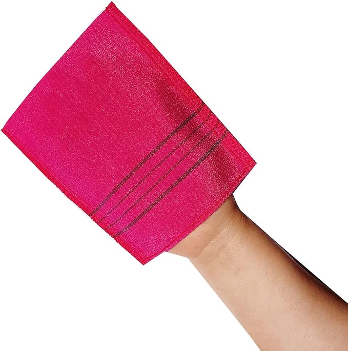 Korean Exfoliating Body Scrubber for Shower (green10 red10)