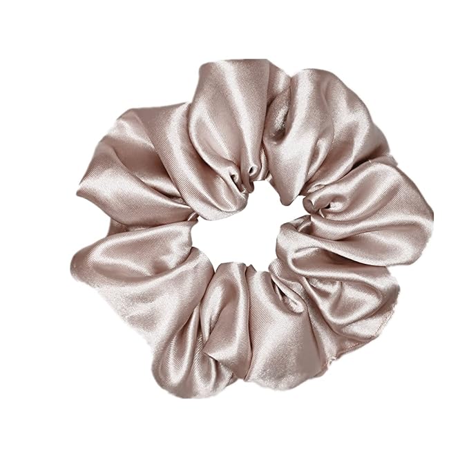 6 Pcs Satin Silk Scrunchies - Hair Ties, Fashion Hair Bands, Bows, Ropes, Elastic Bracelets, Ponytail Holders, Hair Accessories for Women and Girls (4.5 Inch, Classic Color)