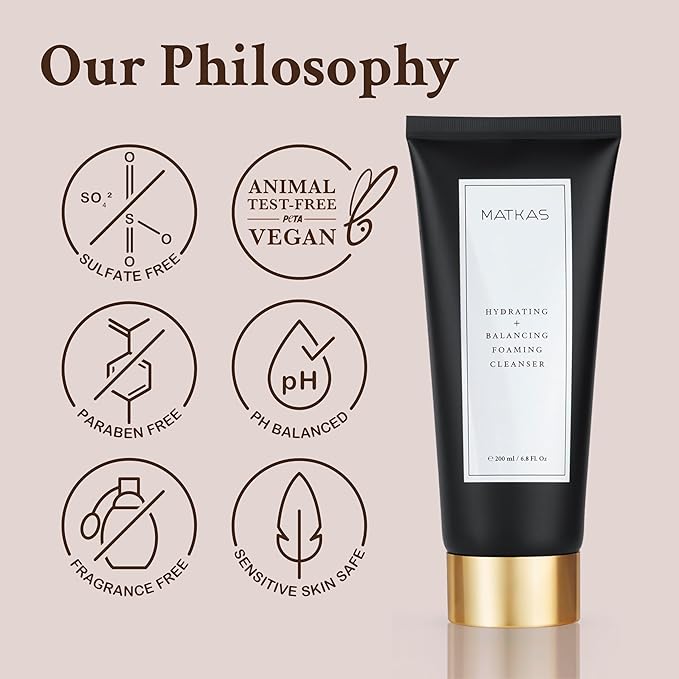 MATKAS Korean Facial Cleanser + Cocoa Seed 6.8 fl. oz. - Mask to Foam Cleanser, pH Balanced Gentle Hydrating Korean Skin Care Foaming Face Wash for Dry Skin, Makeup Remover Face Wash for Oily Skin