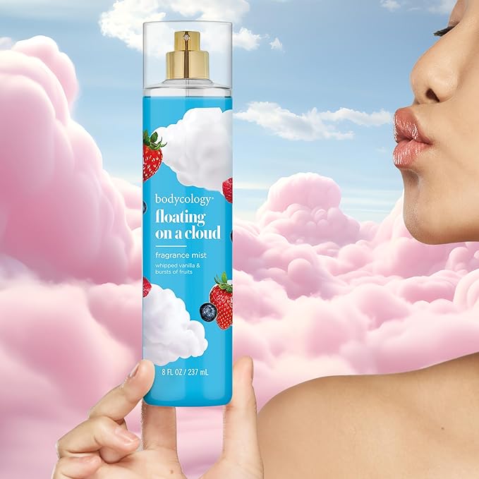 Bodycology Long-Lasting Fragrance Body Mist, Floating On A Cloud, 8 fl oz (Pack of 2)