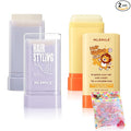 2pcsHair Styling gel for Women Baby Hair Wax Stick with Built-in Comb Wax Stick for Hair Slick Stick Hair Care Styling Waxes for Fly Away & Edge Frizz Hair Refreshing Non-Greasy