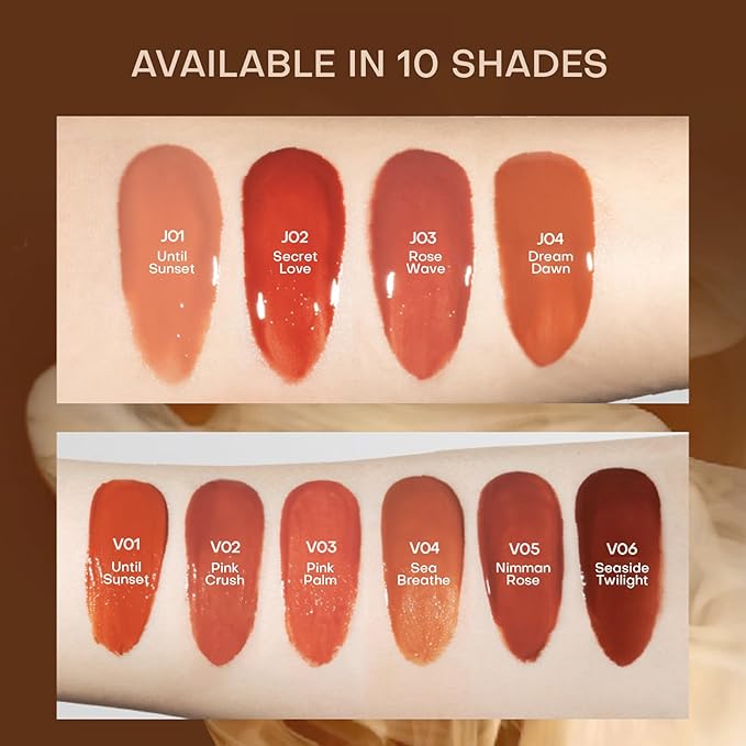 Mistine Makeup Lip Gloss Lip Plumber Non-sticky Tinted Lip Gloss Infused with 1% Peptide Moisturizing Shiny Finish Lip Tint Hydrating Lifter Gloss Lightweight Feeling Lip Oil J02 Secret Love 0.1 fl oz