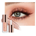 KYDA Liquid Glitter Eyeshadow, Metallic Glittery Coral Copper Eyeshadow, Soft Lightweight Creamy Formula, One-Swipe Coverage, Long-wearing Crease-Resistant Eyes Glitter Makeup, 0.25oz