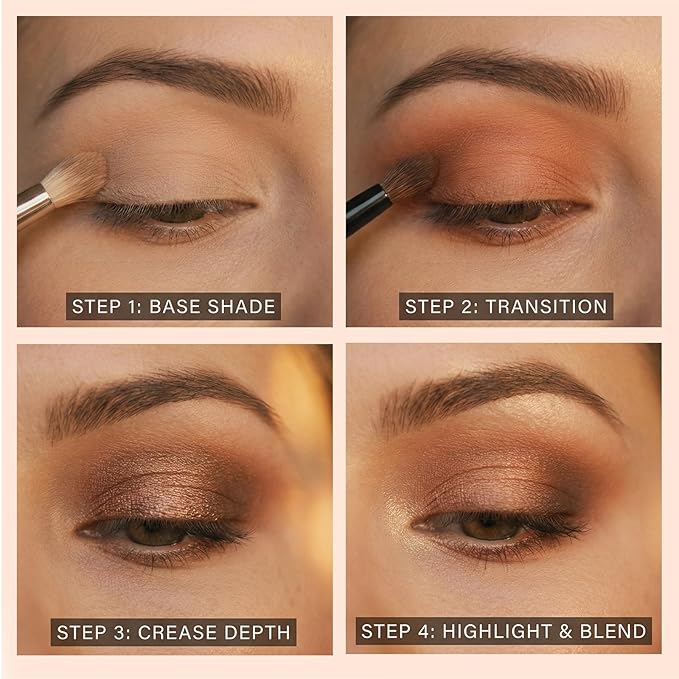 Nude Eyeshadow Palette, Color Eyeshadow Palette, Highly Pigmented, Blendable for Vibrant Everyday Looks Smokey Eyes,Neutral to Warm Tones, Versatile Matte Shimmer Shades (HER Chocolate)