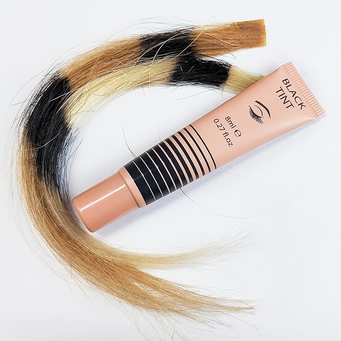 Lash Tint Kit Instant Black Eyelash Dye and Brow Tint 8ml Easy to Use with Natural Results for Beginner Salon Beauty