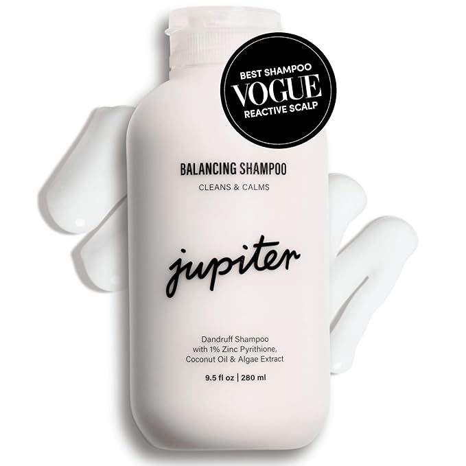 Jupiter Anti Dandruff Shampoo - Shampoo for Men & Women for Flaky, Itchy, Oily, & Dry Scalp - Nourishes Scalp and Reduces Breakage & Flakes - Color-Safe, Sulfate-Free, Paraben-Free