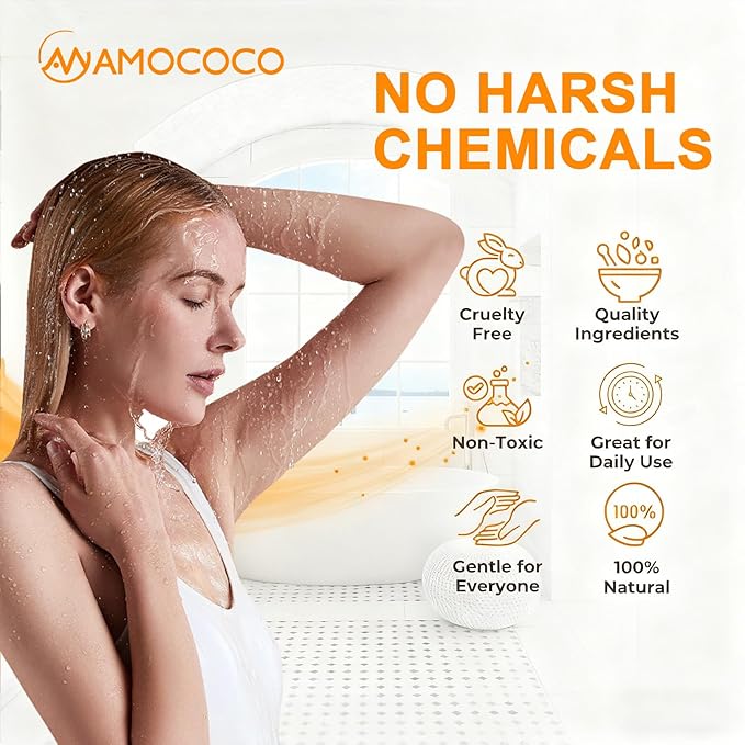 Turmeric Orange Vitamin C Body Wash with Cocoa Seed Exfoliant, Mattifying Scrub for Uneven Skin Texture, Body-Only Daily Use, 16.9 fl oz