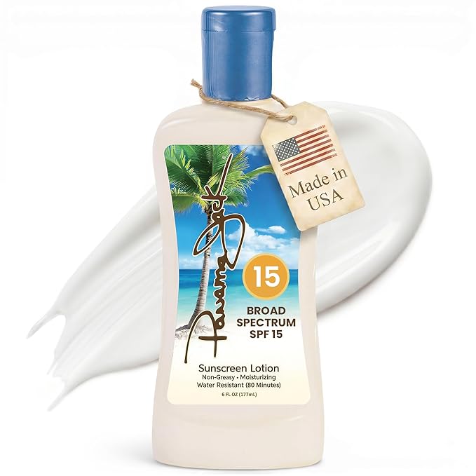 Panama Jack Sunscreen Suntan Lotion - SPF 15, Broad Spectrum UVA/UVB Protection, PABA, Paraben, Gluten & Cruelty Free, 6 FL OZ (Pack of 12)